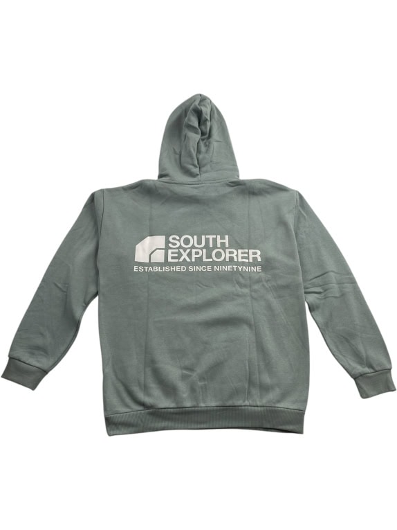 VINTAGE SMOG HOODIE SWEATSHIRT SOUTH EXPLORER LOGO GREEN MEN'S XL