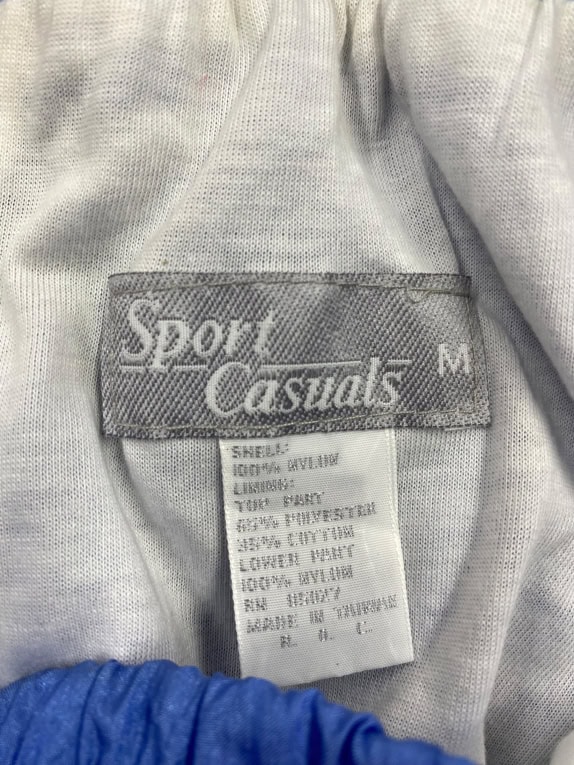 VINTAGE SPORT CASUALS ΠΑΝΤΕΛΟΝΙ ΦΟΡΜΑΣ ΜΕ ΠΟΛΥΧΡΩΜΕΣ ΦΑΣΕΣ ΜΠΛΕ ΓΥΝΑΙΚΕΙΟ M