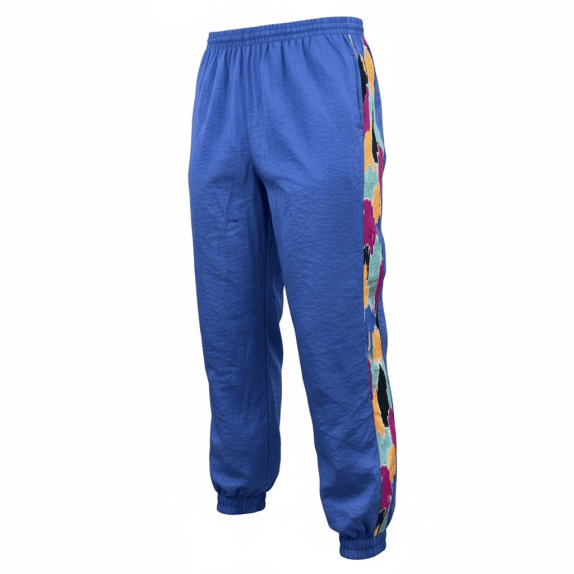 VINTAGE SPORT CASUALS ΠΑΝΤΕΛΟΝΙ ΦΟΡΜΑΣ ΜΕ ΠΟΛΥΧΡΩΜΕΣ ΦΑΣΕΣ ΜΠΛΕ ΓΥΝΑΙΚΕΙΟ M