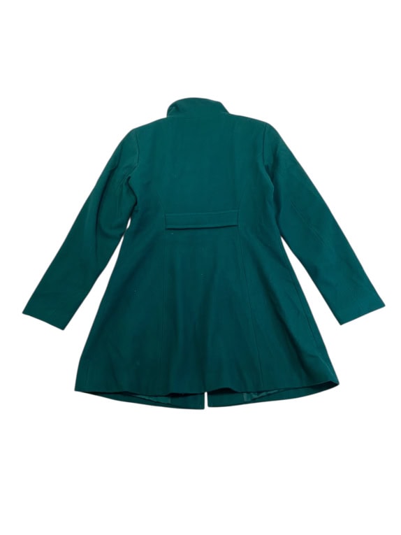 VINTAGE STILE BENETTON ΠΑΛΤΟ ΜΕ ΟΡΘΙΟ ΓΙΑΚΑ ΚΑΙ ΚΟΥΜΠΙΑ ΠΡΑΣΙΝΟ ΓΥΝΑΙΚΕΙΟ M