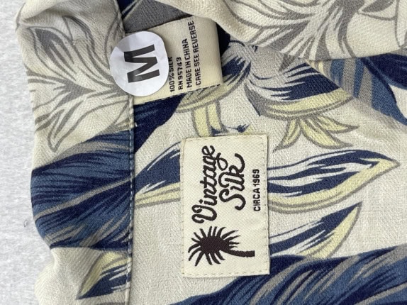 VINTAGE SUN HAWAII ΠΟΥΚΑΜΙΣΟ ΑΝΘΟΣ ΜΠΕΖ ΑΝΤΡΙΚΟ PRE OWNED