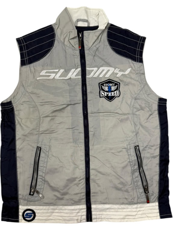 VINTAGE SUOMY SPORTS VEST WITH CHEST LOGO XS/S