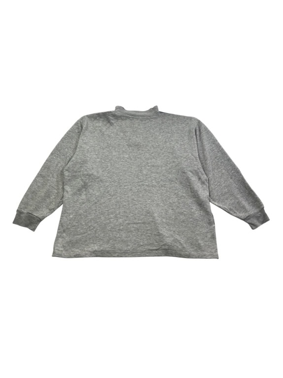 Felpa vintage con logo nastro rétro grigia unisex XL
