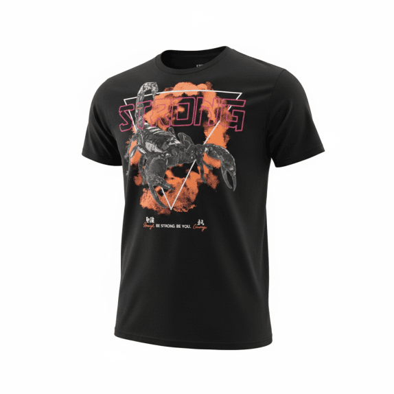 VINTAGE T-SHIRT SCORPION NEON CYBERPUNK