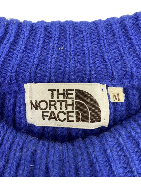VINTAGE THE NORTH FACE BLUE KNIT SWEATER M