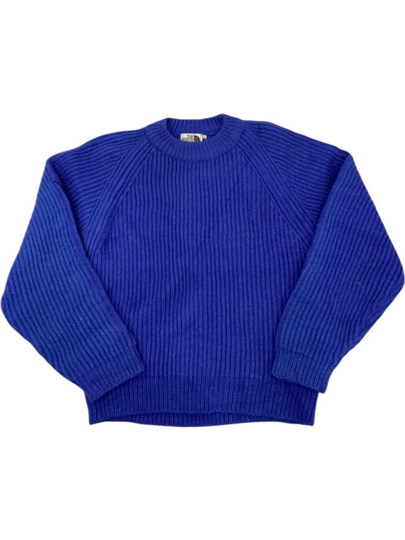 VINTAGE THE NORTH FACE BLUE KNIT SWEATER M