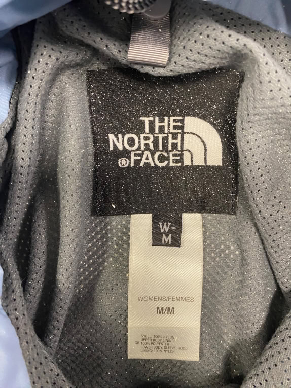 VINTAGE THE NORTH FACE HOODED JACKET TWO-TONE BLUE WOMEN'S M