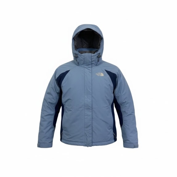 VINTAGE THE NORTH FACE ΜΠΟΥΦΑΝ ΜΕ ΚΟΥΚΟΥΛΑ ΔΙΧΡΩΜΙΑ ΜΠΛΕ ΓΥΝΑΙΚΕΙΟ M