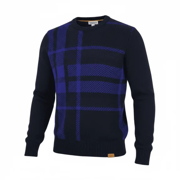 MAGLIONE TIMBERLAND VINTAGE A QUADRI BLU DA UOMO S