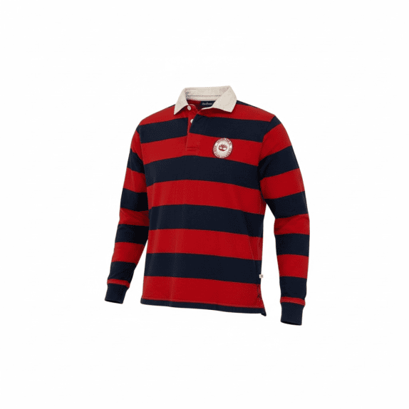 VINTAGE TIMBERLAND Polo da rugby a maniche lunghe S/M