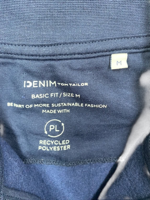 VINTAGE TOM TAILOR DENIM ΦΟΥΤΕΡ ΜΕ ΜΙΣΟ ΦΕΡΜΟΥΑΡ ΛΟΓΟΤΥΠΟ ΜΠΛΕ ΣΚΟΥΡΟ ΑΝΔΡΙΚΟ M