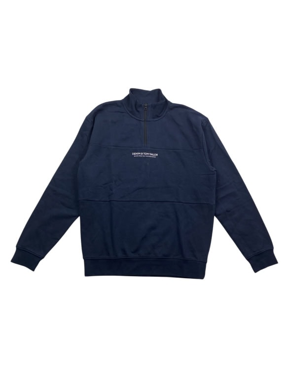 VINTAGE TOM TAILOR DENIM ΦΟΥΤΕΡ ΜΕ ΜΙΣΟ ΦΕΡΜΟΥΑΡ ΛΟΓΟΤΥΠΟ ΜΠΛΕ ΣΚΟΥΡΟ ΑΝΔΡΙΚΟ M