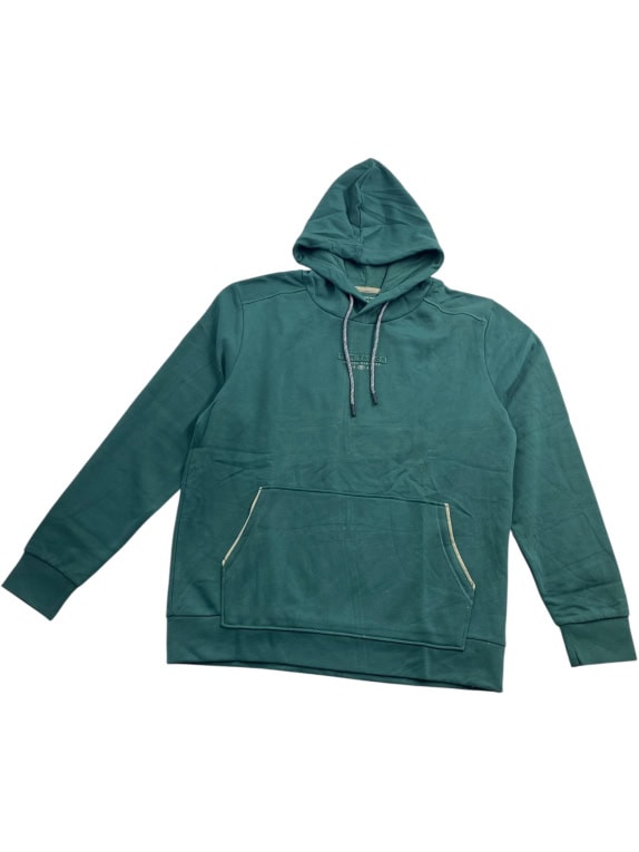 FELPA CON CAPPUCCIO VINTAGE TOM TAILOR LOGO VERDE DA UOMO XL