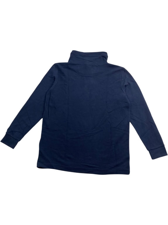 VINTAGE TOM TAILOR Maglia da uomo blu con collo alto e coulisse XL