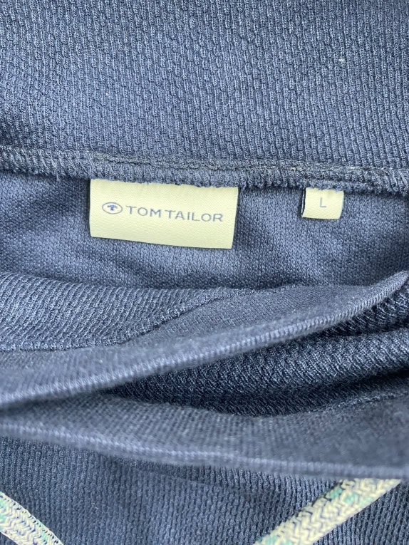 VINTAGE TOM TAILOR ΜΠΛΟΥΖΑ ΖΙΒΑΓΚΟ ΜΕ ΚΟΡΔΟΝΙ ΜΠΛΕ ΑΝΔΡΙΚΟ L