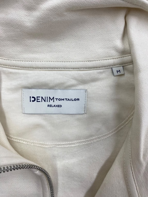 VINTAGE TOM TAILOR ΖΑΚΕΤΑ ΜΕ ΦΕΡΜΟΥΑΡ CASUAL OFF-WHITE ΑΝΔΡΙΚΟ M