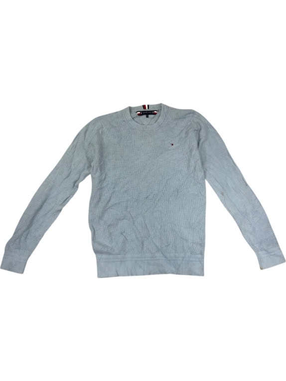 VINTAGE TOMMY HILFIGER ΓΑΛΑΖΙΑ ΠΛΕΚΤΗ ΜΠΛΟΥΖΑ XS/S