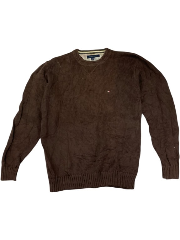 VINTAGE TOMMY HILFIGER BROWN KNIT SWEATER M
