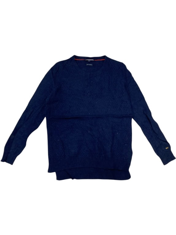 VINTAGE TOMMY HILFIGER ΜΠΛΕ ΠΛΕΚΤΗ ΜΠΛΟΥΖΑ M