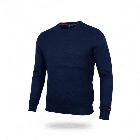 MAGLIONE LAVORATO A MAGLIA BLU VINTAGE TOMMY HILFIGER M