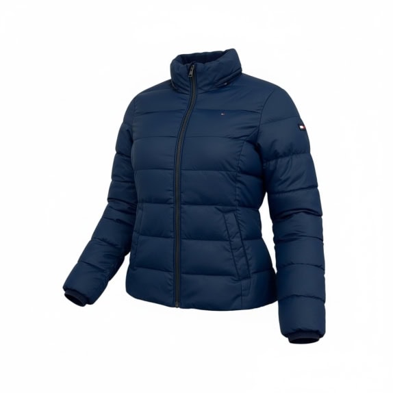 VINTAGE TOMMY HILFIGER ΜΠΟΥΦΑΝ PUFFER ΚΑΠΙΤΟΝΕ ΣΚΟΥΡΟ ΜΠΛΕ ΓΥΝΑΙΚΕΙΟ S