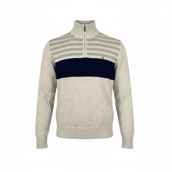 VINTAGE TOMMY HILFIGER ΠΛΕΚΤΗ ΜΠΛΟΥΖΑ ΜΕ ΦΕΡΜΟΥΑΡ S
