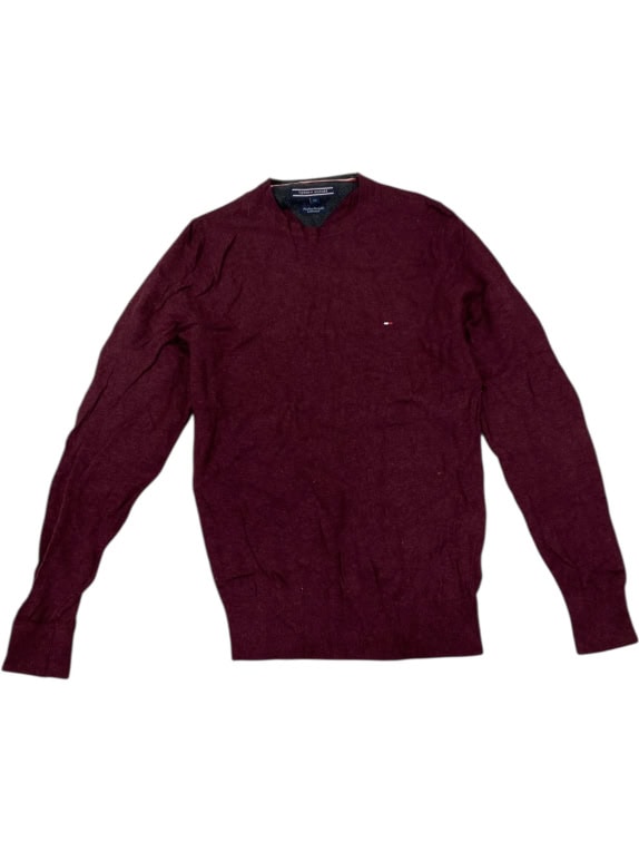 VINTAGE TOMMY HILFIGER ΠΛΕΚΤΗ ΜΠΛΟΥΖΑ ΜΠΟΡΝΤΟ XS