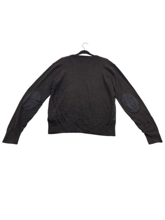 VINTAGE TOMMY HILFIGER KNIT SWEATER ARGYLE BROWN MEN M
