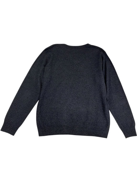 VINTAGE TOMMY HILFIGER SWEATER V NECK GREY MEN M