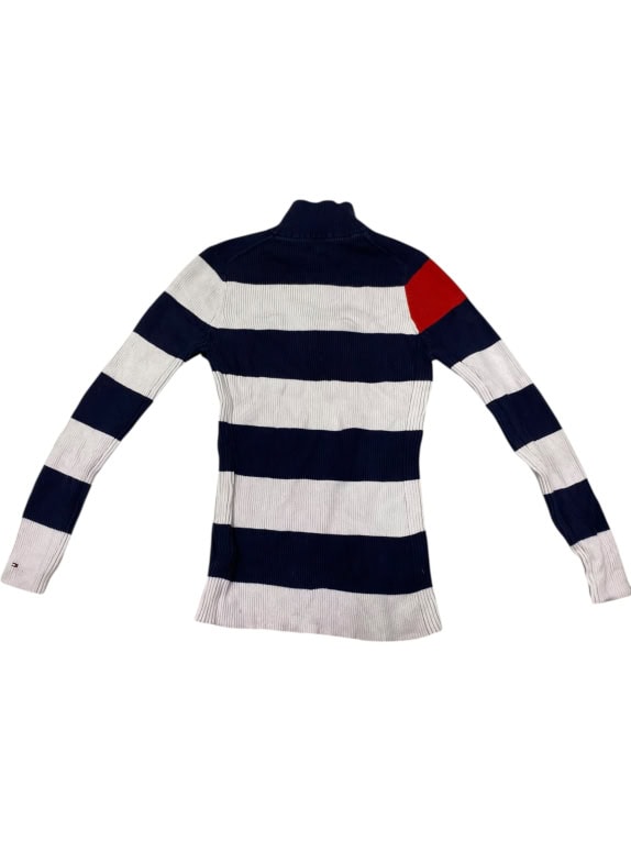 VINTAGE TOMMY HILFIGER ΡΙΓΕ ΠΛΕΚΤΗ ΜΠΛΟΥΖΑ ΜΕ ΦΕΡΜΟΥΑΡ M