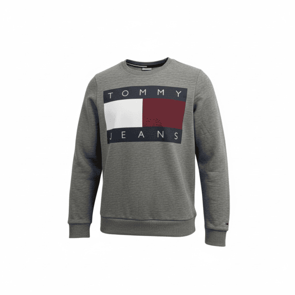 VINTAGE TOMMY JEANS ΦΟΥΤΕΡ ΜΕ ΜΕΓΑΛΟ ΛΟΓΟΤΥΠΟ ΓΚΡΙ ΑΝΔΡΙΚΟ S