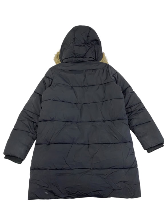 VINTAGE TOMMY JEANS ΜΑΥΡΟ ΜΠΟΥΦΑΝ PARKA S