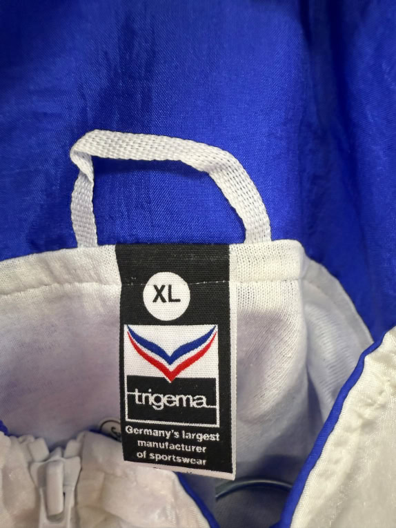 VINTAGE TRIGEMA TRACK JACKET ΜΠΛΕ