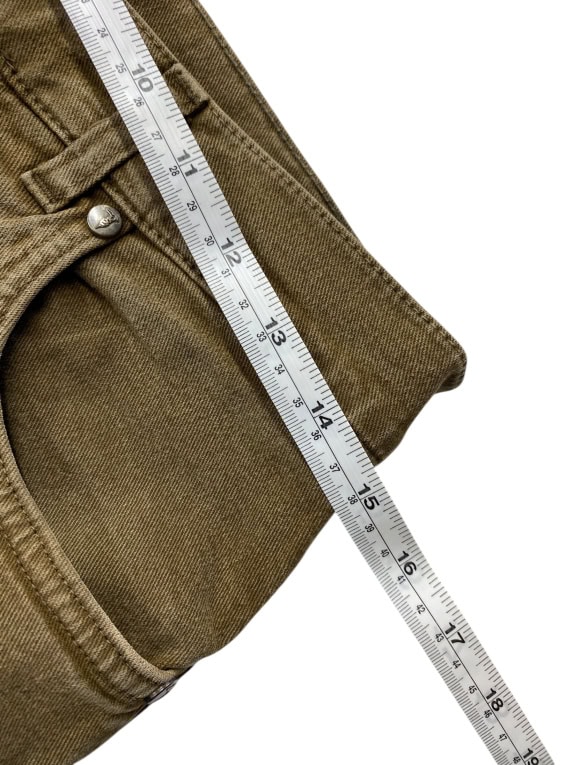 JEANS VINTAGE TRUSSARDI pantaloni denim marrone da uomo S