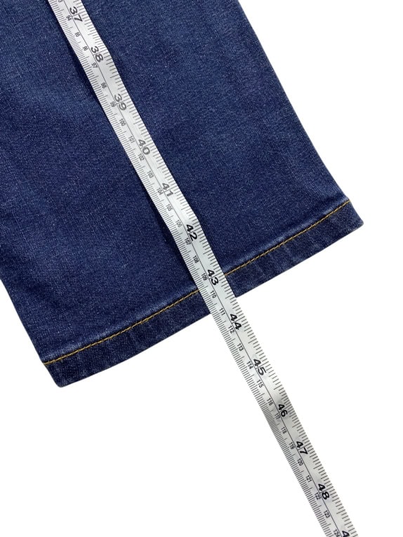 VINTAGE TRUSSARDI JEANS ΠΑΝΤΕΛΟΝΙ DENIM ΣΕ ΙΣΙΑ ΓΡΑΜΜΗ ΜΠΛΕ ΓΥΝΑΙΚΕΙΟ L