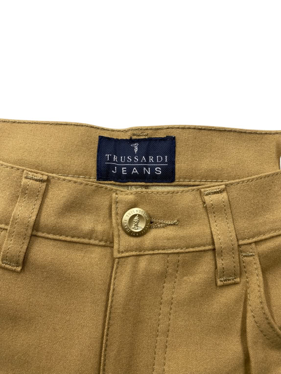 VINTAGE TRUSSARDI JEANS ΠΑΝΤΕΛΟΝΙ ΚΑΜΠΑΝΑ ΜΟΥΣΤΑΡΔΙ ΓΥΝΑΙΚΕΙΟ XS
