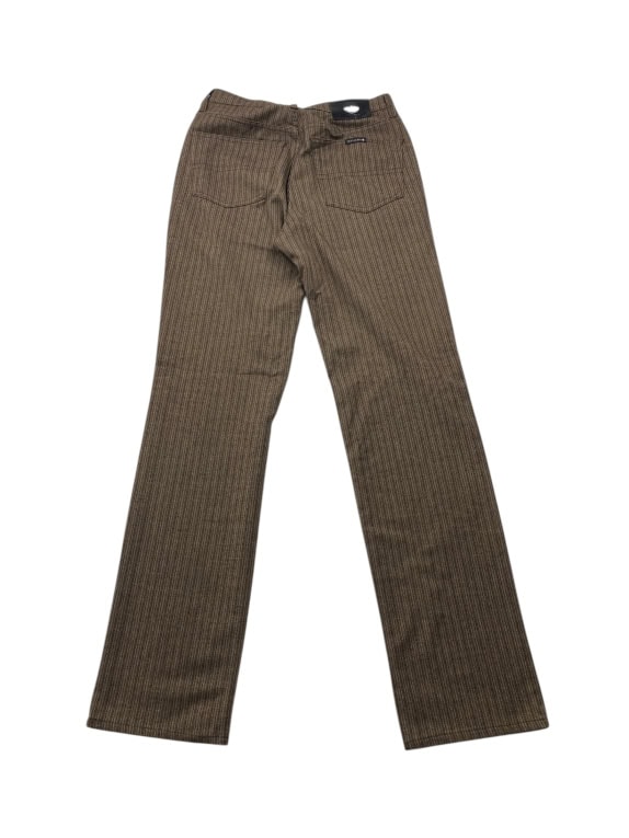 VINTAGE TRUSSARDI JEANS ΠΑΝΤΕΛΟΝΙ ΜΕ HERRINGBONE ΣΧΕΔΙΟ ΚΑΦΕ ΓΥΝΑΙΚΕΙΟ XS-S