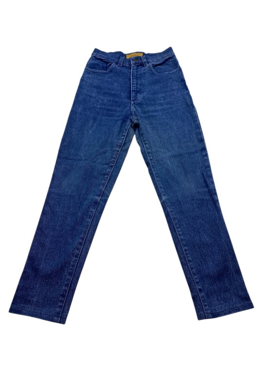 JEANS VINTAGE TRUSSARDI A VITA ALTA IN DENIM BLU DA DONNA XS