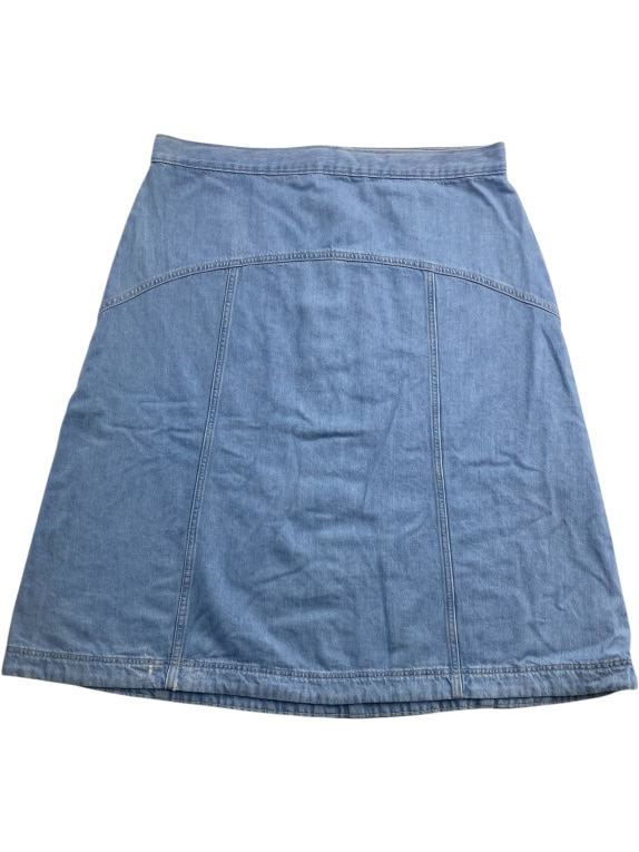 Vintage Denim Skirt Midi Retro No Logo Blue Women’s XL