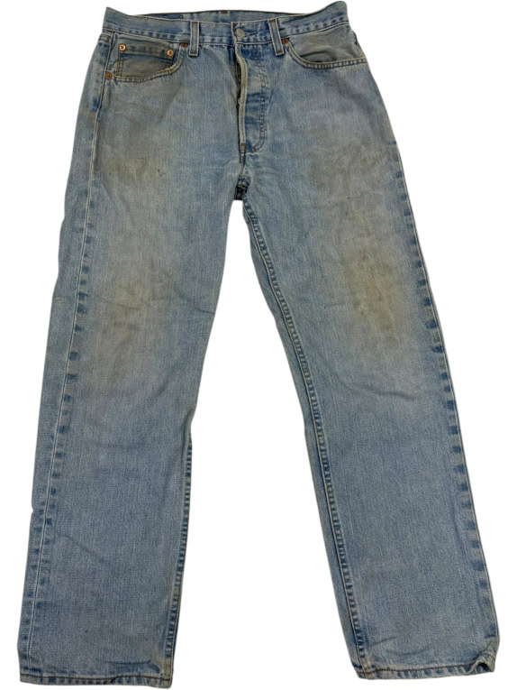 VINTAGE Τζιν Levi's 501 Original Fit - Light Blue Wash M