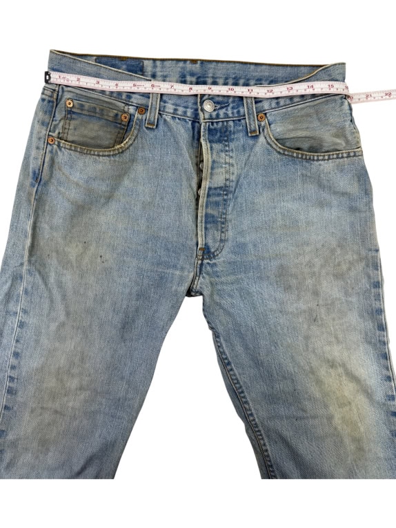 VINTAGE Τζιν Levi's 501 Original Fit - Light Blue Wash M