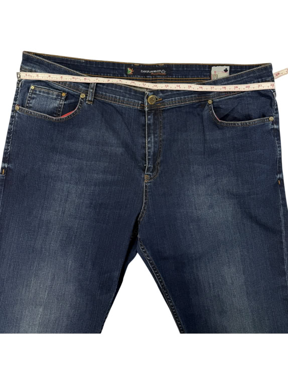 VINTAGE Τζιν Παντελόνι Dsquared2 Σκούρο Μπλε 3XL