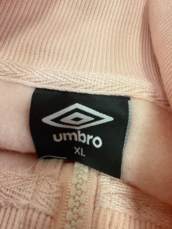 VINTAGE UMBRO ΡΟΖ ΖΑΚΕΤΑ ΦΟΥΤΕΡ ΜΕ ΦΕΡΜΟΥΑΡ XL
