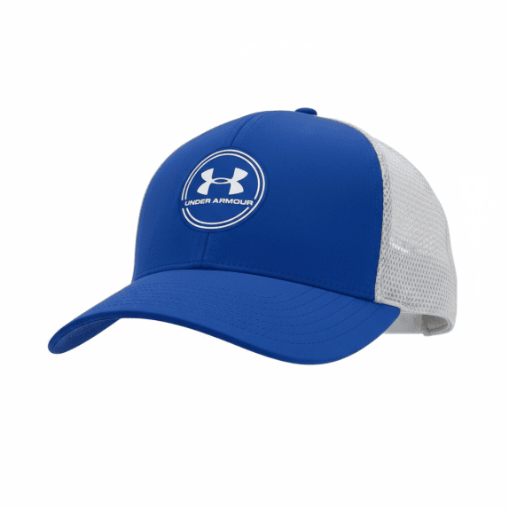 VINTAGE UNDER ARMOUR CLASSIC FIT ISO-CHILL ΜΠΛΕ/ΛΕΥΚΟ ΚΑΠΕΛΟ