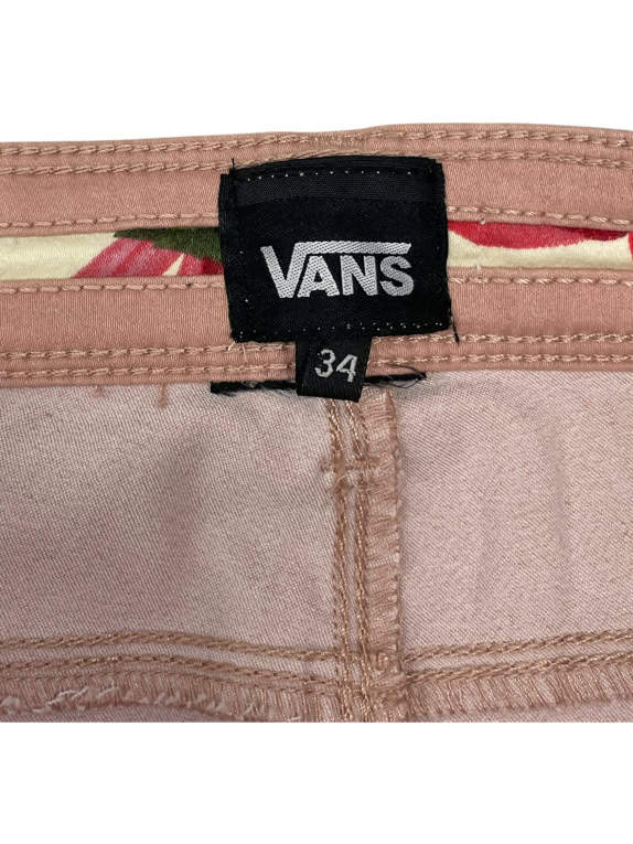 Pantaloni chino vintage Vans da donna rosa XL