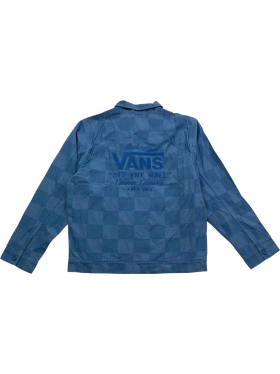 VINTAGE VANS ΖΑΚΕΤΑ CHECKERBOARD LOGO ΜΠΛΕ ΑΝΔΡΙΚΟ M/L