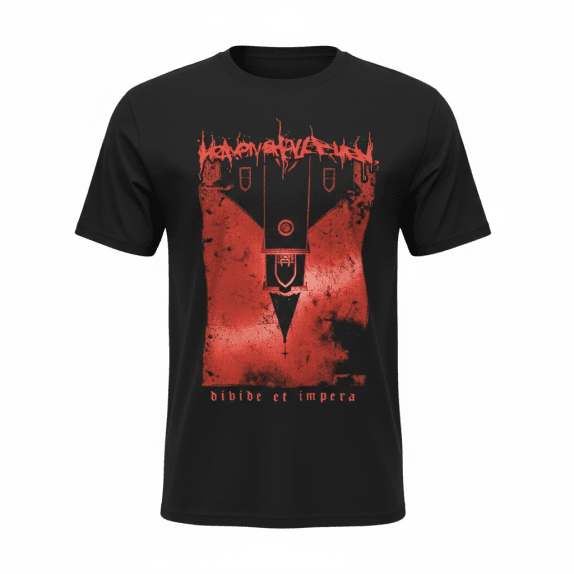 VINTAGE VENOMINCANTARE DIVIDE ET IMPERA BLACK METAL T-SHIRT