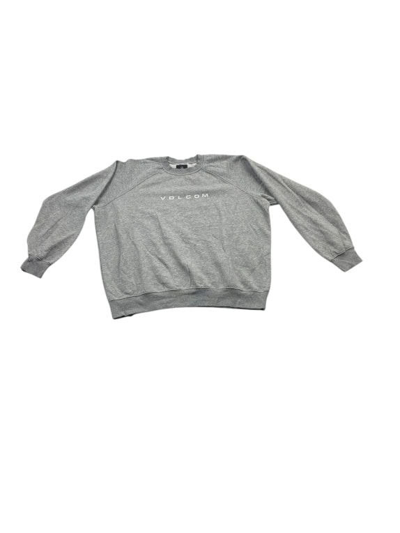 VINTAGE VOLCOM EMBROIDERED LOGO SWEATSHIRT GREY MEN'S L