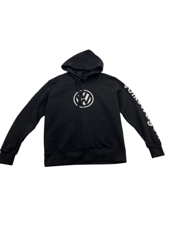 VINTAGE VOLKSWAGEN FELPA CON CAPPUCCIO LOGO NERO DA UOMO L
