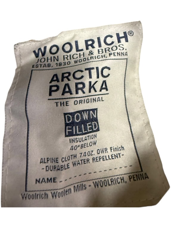 VINTAGE WOOLRICH ARCTIC PARKA DOWN FILLED ΜΠΟΥΦΑΝ ΧΑΚΙ XS